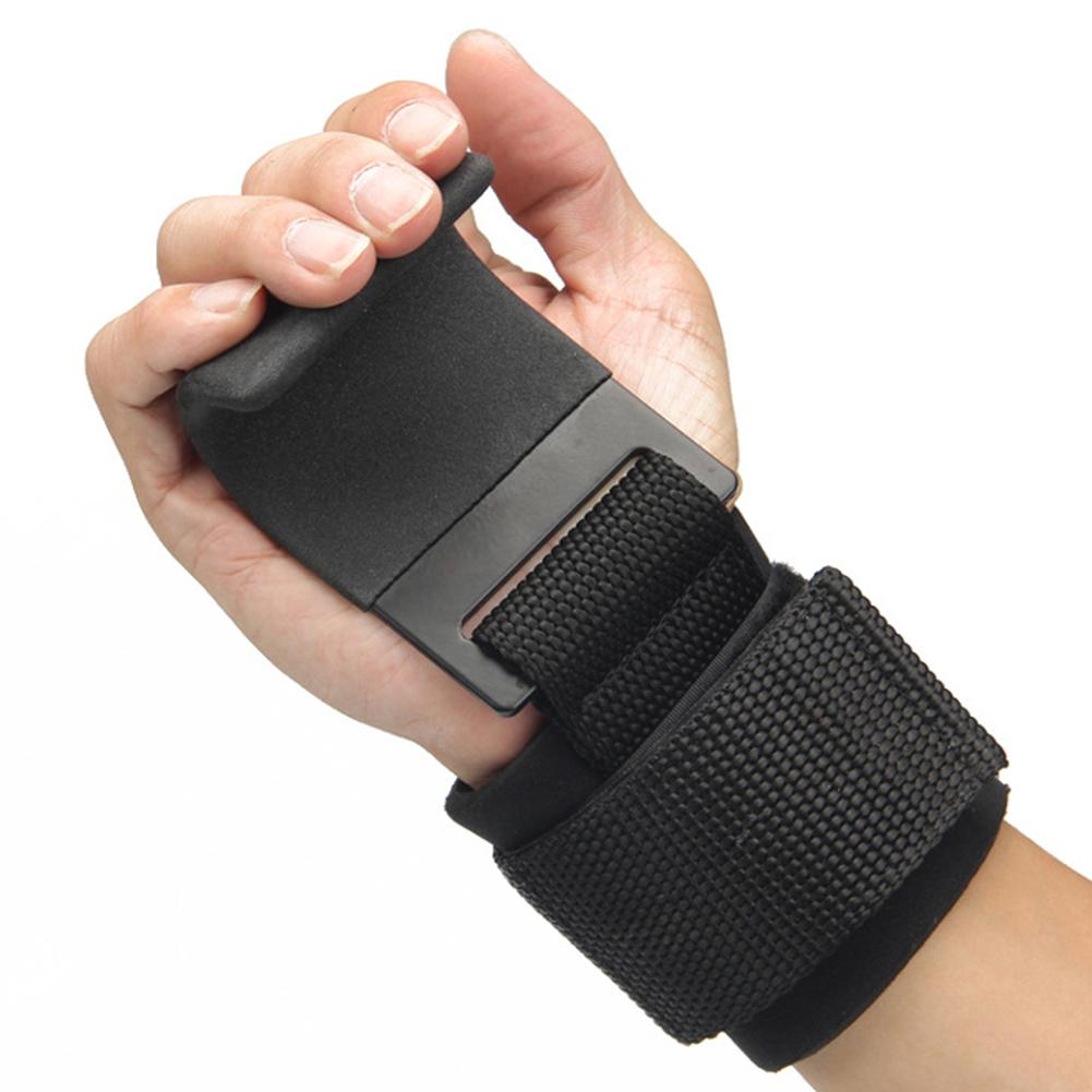 2 stücke Handgelenk Unterstützung Gewichtheben Training Gewichtheben Handschuhe Fitness Harte Pull-ups Hilfs Gürtel Booster Haken Handgelenk Handschuhe