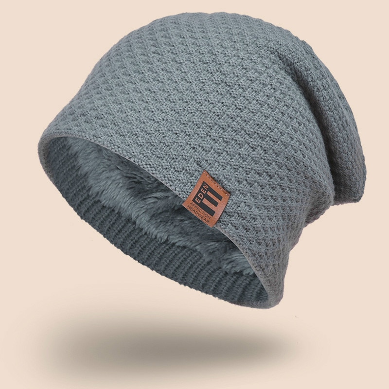 Märke skullies mössor herr stickad mössa vinter mössor för män dam keps vinter mössa gorro tjock varm huva herr vintermössa