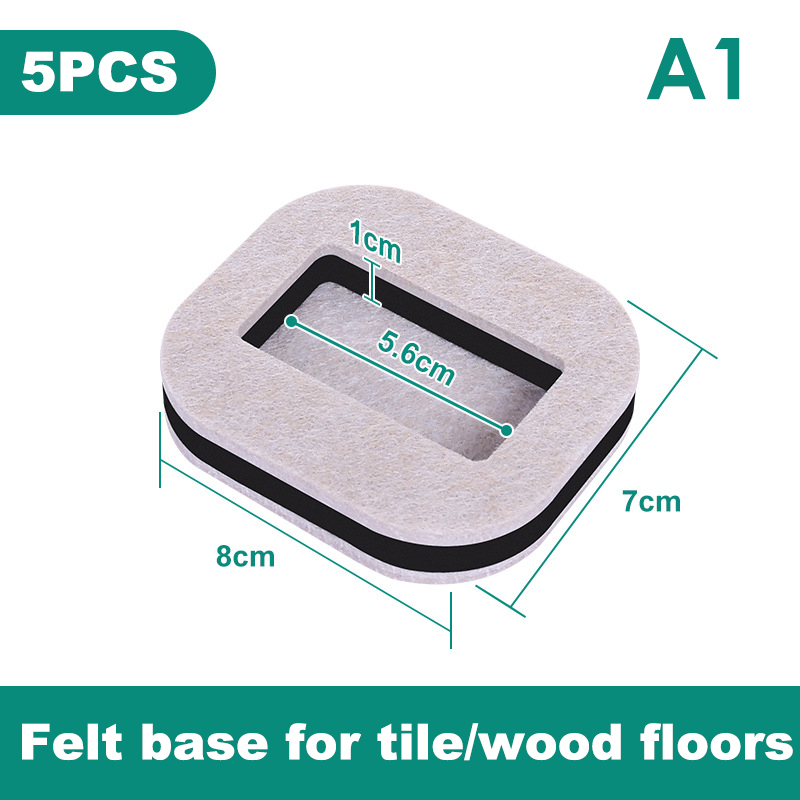 Tampon anti-vibration pour chaise de bureau, butée de roue, roulette de meubles, standard, protecteurs de sol en bois dur, pieds roulants, polymères anti-ald: Or brossé