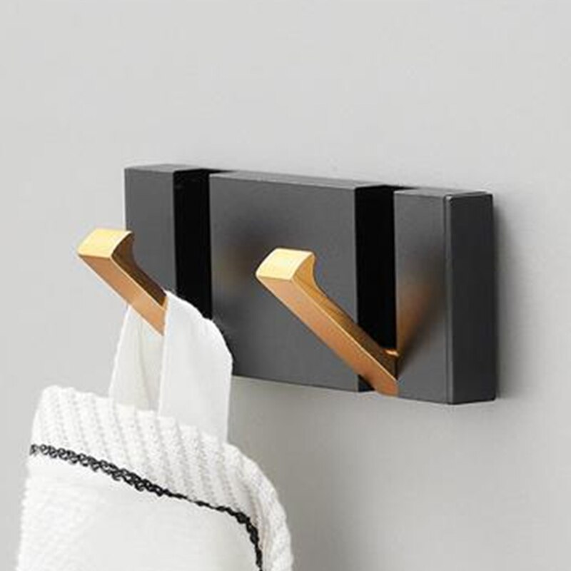Nail-free Adhesive Hooks Bathroom Towel Hooks Strong Wall Hooks Concealed Folding Hooks for Various Scenes at Home N1HF