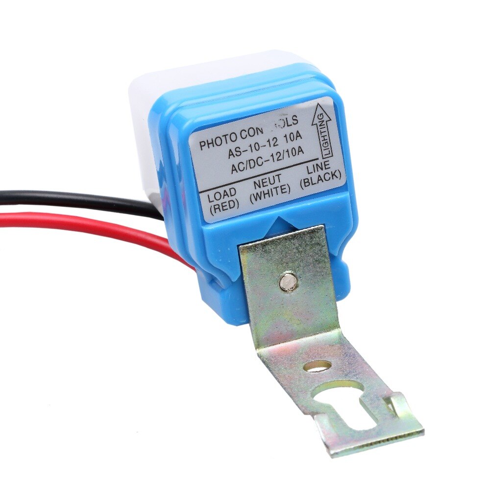 Interrupteur photocellule automatique, 1 pièce, 12V/24V/110V/220V, 50-60Hz, 10a