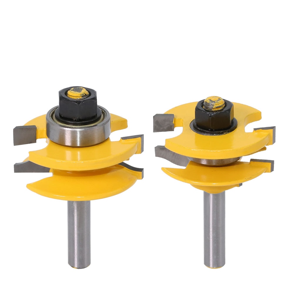 3PC 8mm Shank Raised Panel Cabinet Door Router Bit Set - 3 Bit Ogee Woodworking cutter woodworking router bits