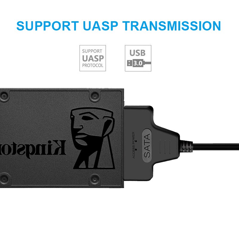 Super Speed USB 3.0 to SATA III 2.5" Hard Disk Converter SATA External SATA3 Hard Drive Adapter Cable For 2.5 Inch SSD HDD