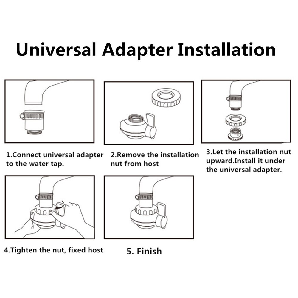 Water Filter Kraan Filter Water Tap Waterzuiveraar Filter Kraan Stevige Kleur Willekeurige