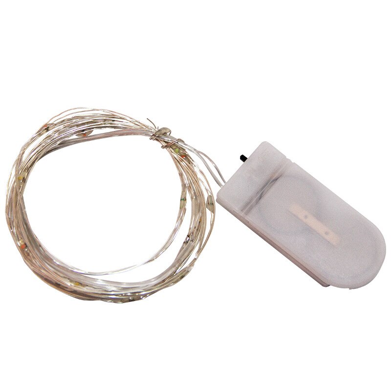 Led julelys usb eller batteri strømstreng lys indendørs udendørs lys lys til bolig dekoration snor fe lys: Cr batteri / Natur hvid