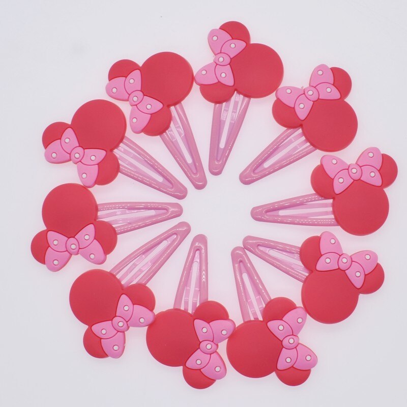 10 stuks schattige meisjes haarspelden in de vorm van een muis en een konijntje in de vorm van een kinderhaaraccessoire, haarspeldjes en haarclips, souvenir: 8