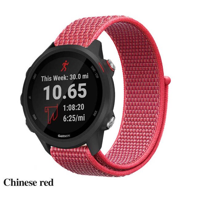 Nylon Loop Strap for Garmin Forerunner 245 M /Garmin vivoactive 3 Forerunner 645 Smart Watch Wrist Bracelet Watchband: 2