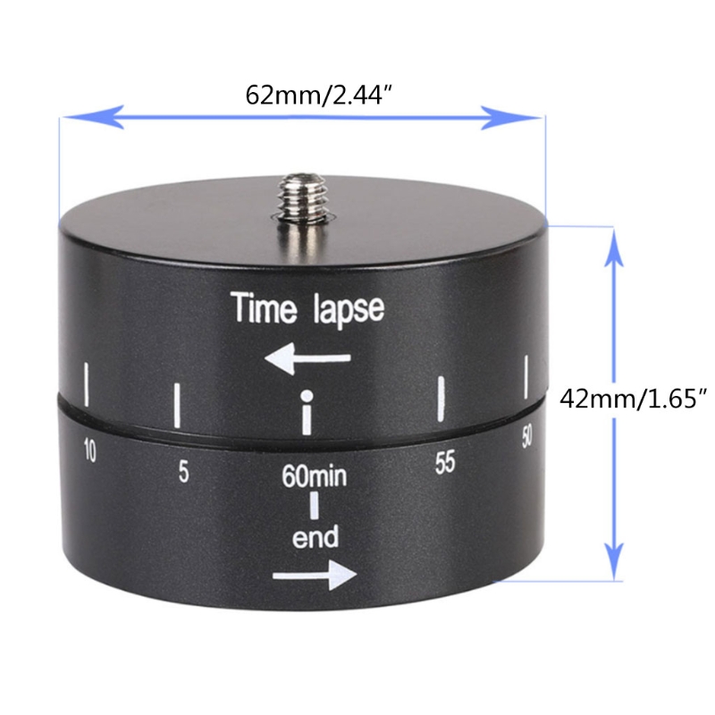 Time Lapse Camera Mount Panning Rotating Compatible for GoPro360 Motorised Pan Panoramic Tripod Head Variable Speed