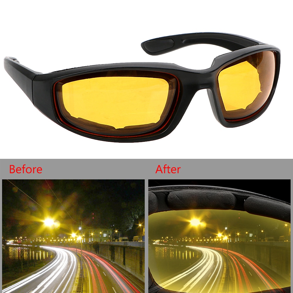 Motocross briller nattesyn førere briller bil nattesyn briller uv beskyttelse beskyttelses gear solbriller antirefleks