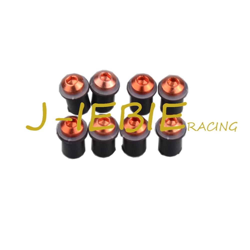 För ktm duke 125 200 390 1190 1290 990 690 1090 adventure/r vindruteskruvar bultar 8 st: Orange