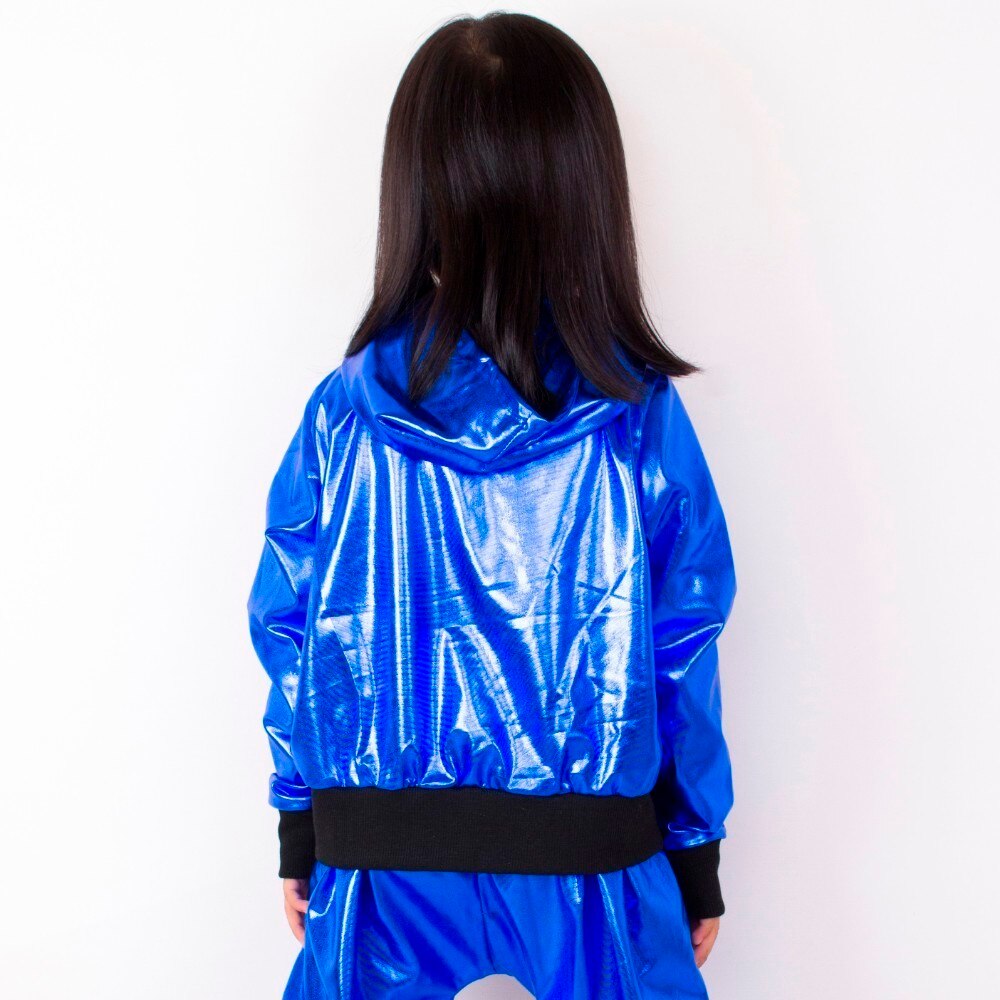 Heroprose Girls Boys Blue Jazz Hip Hop Dance Competition Coat Kid Clothing Clothes Dancing Stage Performance Jacket