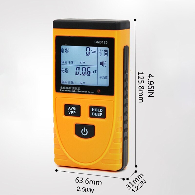 Electromagnetic Radiation Tester Phone Computer Radiation Digital Detector 203C