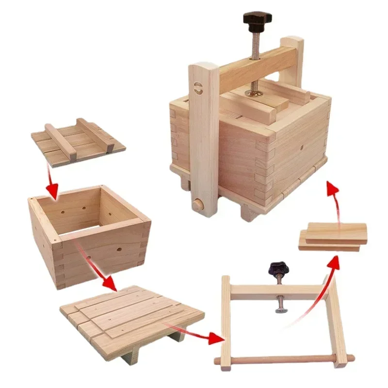 Juego de Herramientas de cocina Premium para hacer en casa con moldes de Tofu y Kit de prensa casera con prensa de Tofu y moldes de Tofu