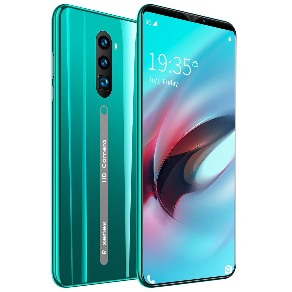 3G Smartphone 5.8 Inch Full Screen Android Hd Screen Smartphone Vingerafdruk Unlock Machine 4 + 64G Flash Memory: green UK