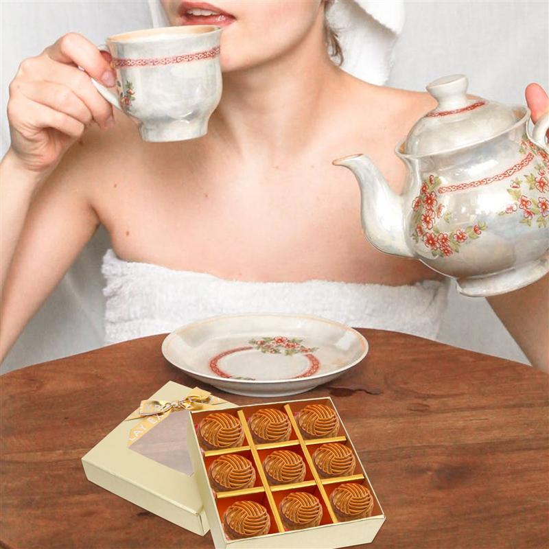 2PCS Durable Portable Wrapping Box Packing Box for Decor Candy Party