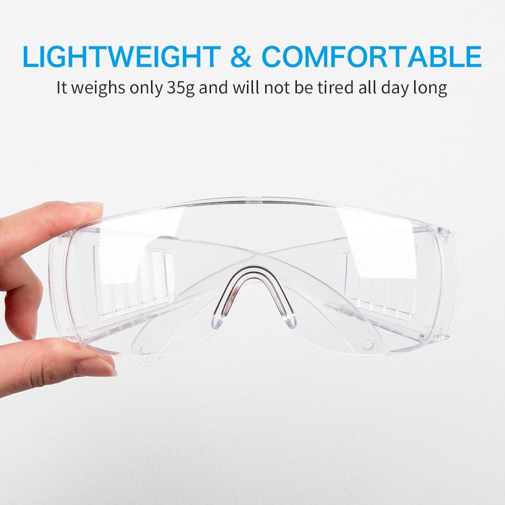 Beskyttelsesbriller justerbare visiere beskyttelsesbriller anti stød beskyttende briller antisaliva skærm vind sand bevis briller