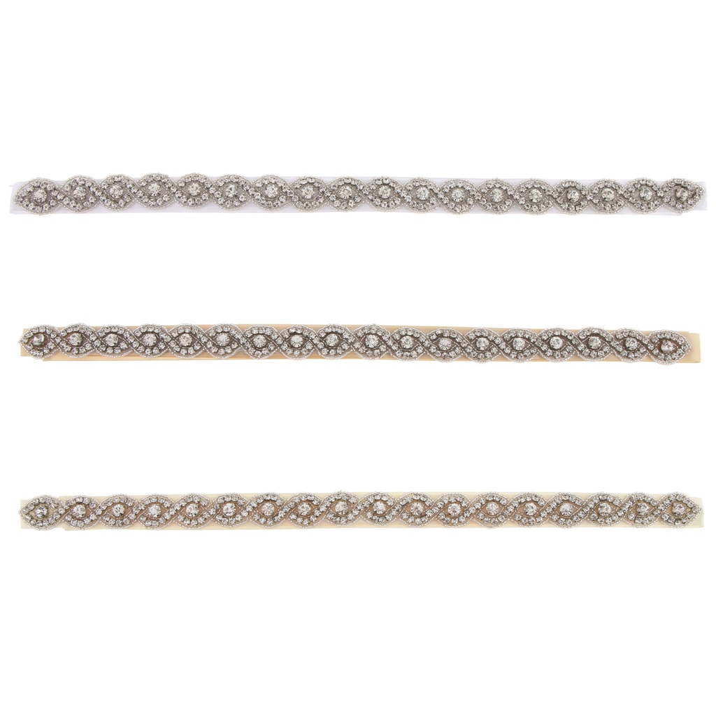 Wspaniały dżetów pasek robić sukni ślubnej szarfa ślubna dziewczyny kobieta fantazyjne akcesoria robić sukni