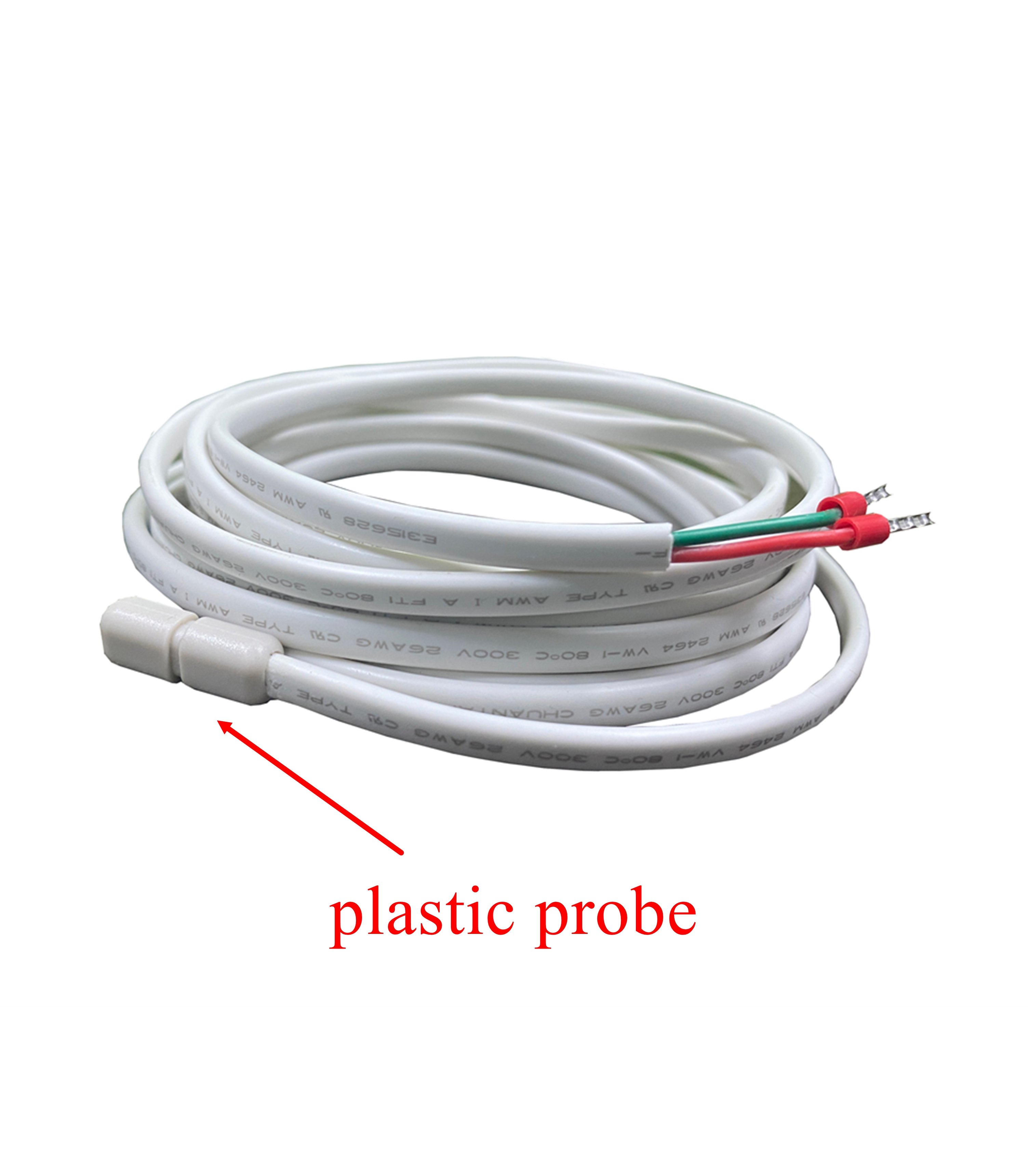 Temperatuursonde 3M draad NTC 10K3380 1% waterdichte temperatuurregelaarsensor voor elektrische / water vloerverwarming thermostaten: Beige