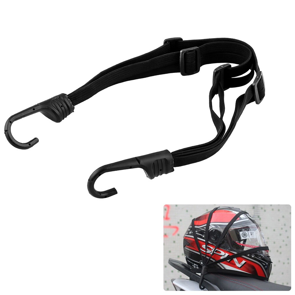 Sangles de casque de Moto bagages fixe élastique boucle corde haute résistance rétractable engrenages de protection 2 crochets accessoires de Moto