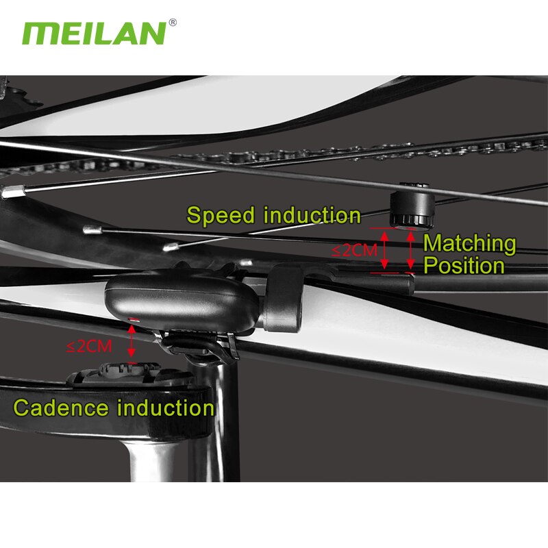 Meilan C3 bezprzewodowy czujnik prędkości/kadencji wodoodporny czujnik Bluetooth BT4.0