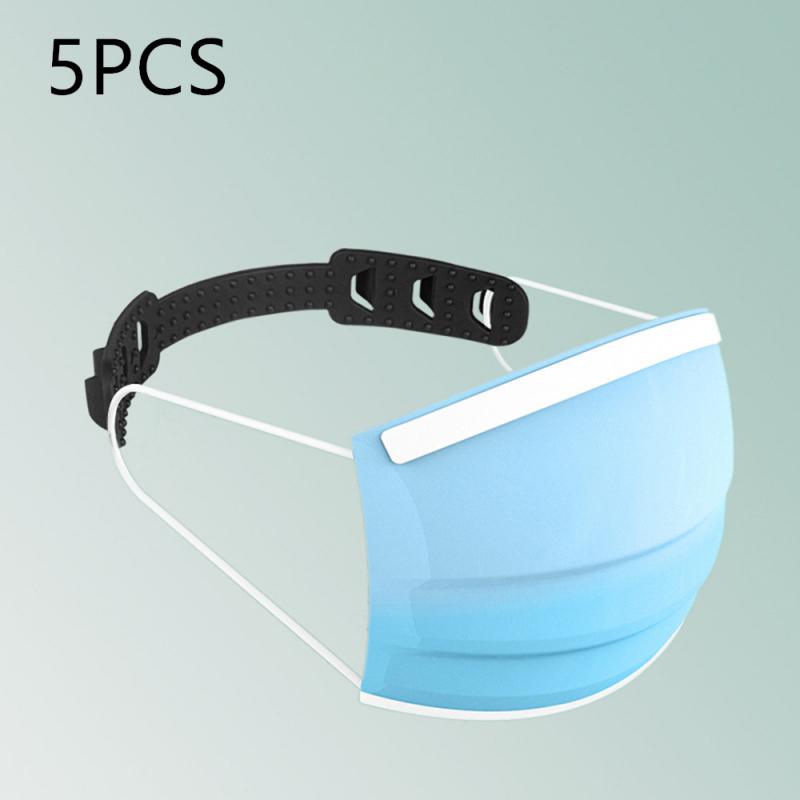 10 pièces masque corde Extension boucle TPU réglable anti-dérapant anti-dérapant masque crochet oreille-tirant masque oreille corde Extension boucle: 03