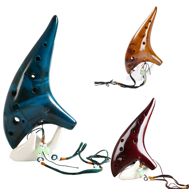 12 Twaalf Gaten Rijst Brandende Ocarina Alto C Tuning Beginner Onderwijs Ocarina