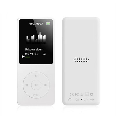 MP3 Muziek Spelers Lossless Geluid Muziekspeler Draagbare MP3 Speler FM Radio Video Games Movie Walkman ultra-dunne MP3: WHITE / 4GB