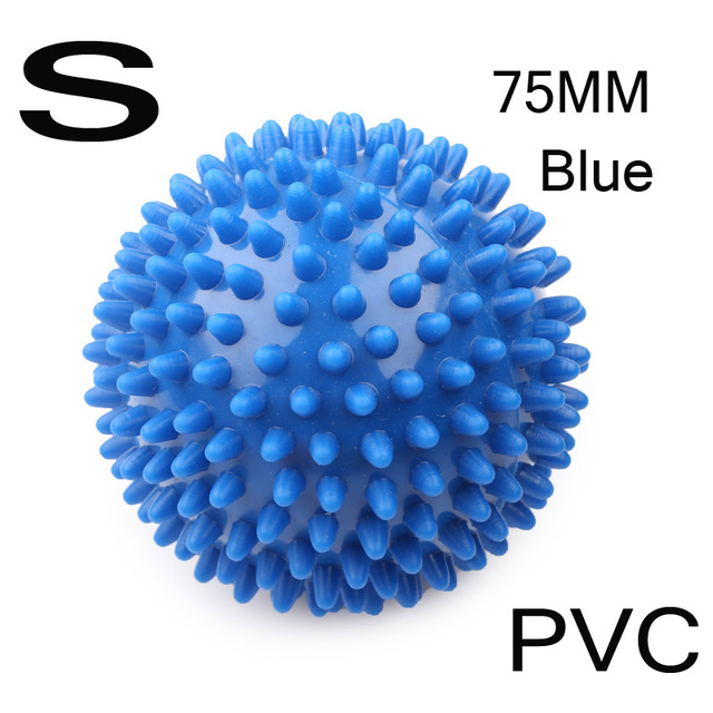 Pelota para hacer ejercicio de PVC, pelota de agarre entrenamiento de erizo, pelota de masaje de fisioterapia portátil: Azul
