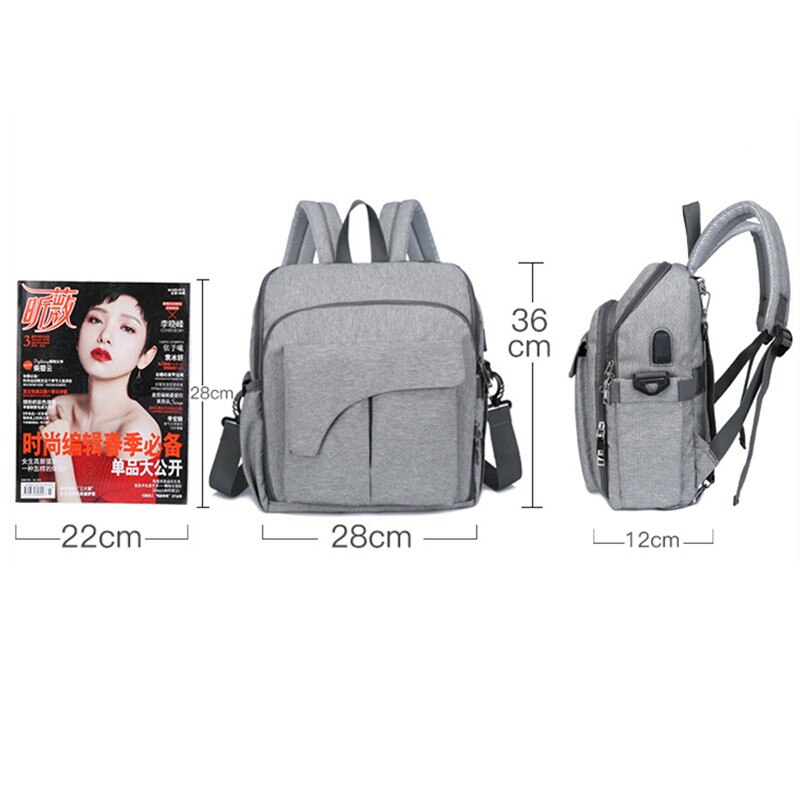 Mummy Luiertas Vaste Stoel Schouder Waterdichte Verpleegkundige Luiertas Draagbare Moeder En Baby Zak Wandelwagen Organizer