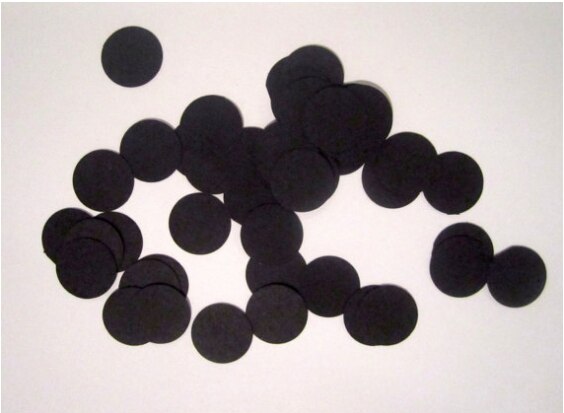 25 GM 1cm Papel negro confeti Amarillo Blanco redondo boda cumpleaños decoración despedida de soltero filer Mesa evento suministros