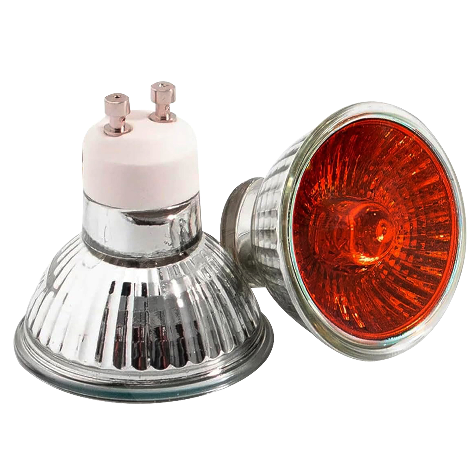 Lámpara de llama naranja 35W 50W 220V 230V GU10 ámbar regulable lámpara halógena bombilla foco cuarzo chimenea Somine Lampa