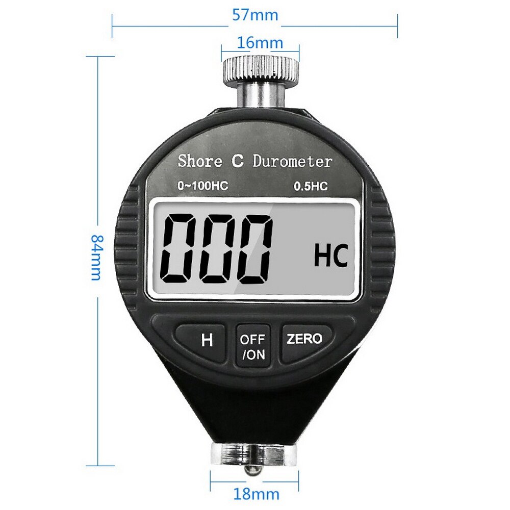 0-100 A/C/D Hardness Digital Shore Hardness Tester Durometer Meter Shore For Plastic Leather Rubber Multi-resin: YELLOW