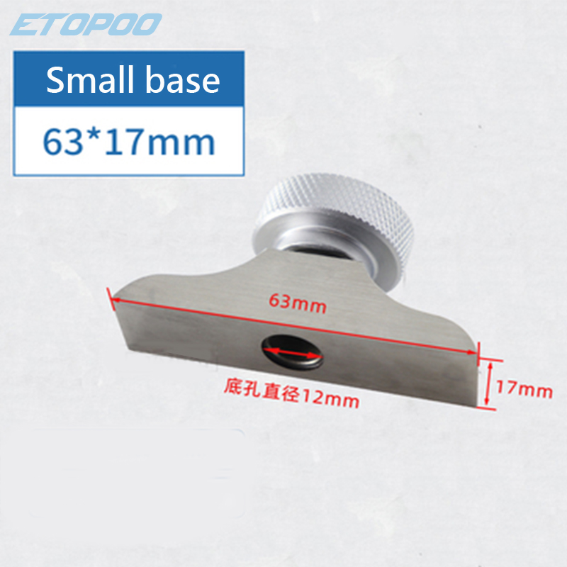 0-12.7Mm 25.4Mm Digitale Wijzerplaat Diepte Gage Met Harden Lichtmetalen Meetkop Dial Meters Diepte Indicator Meten instrument: small base