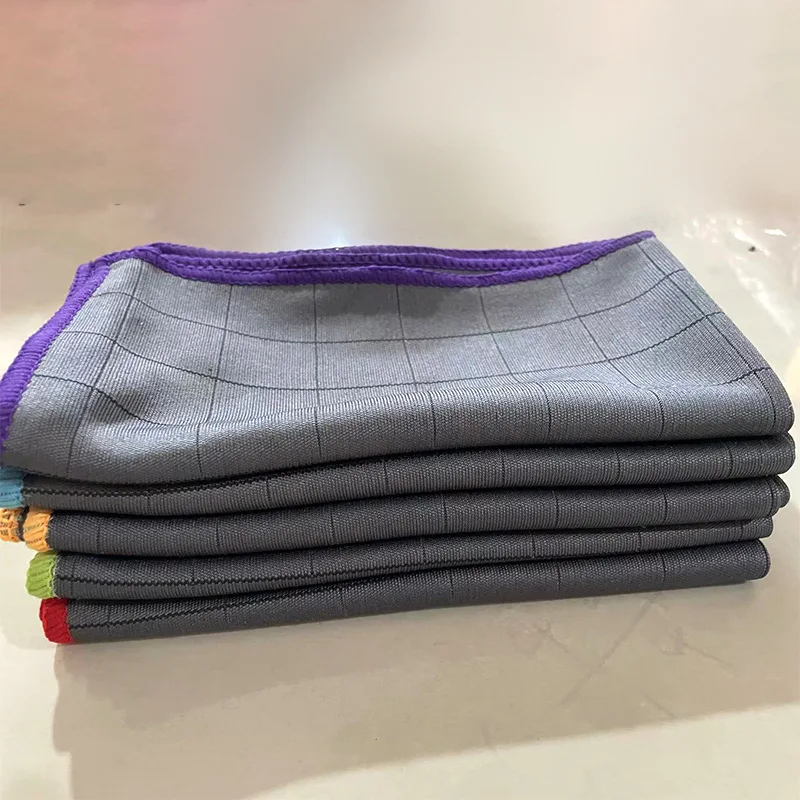 Ultrafijne Koolstofvezel Multifunctionele Glazen Doek Keuken Vaatdoek Auto Reinigingsdoekje Absorberend Geen Vlek Auto Detaillering Handdoek