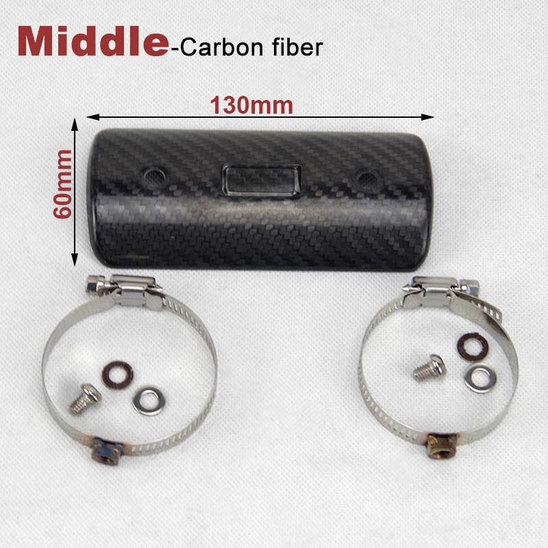 Silenciador de Escape para motocicleta Protector de fibra de carbono, cubierta de protección térmica, cubierta antiincrustante para z900 Pit Bike Vintage
