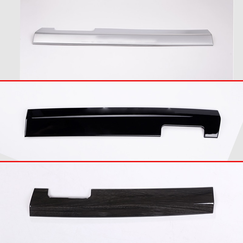 Black and Silver ABS Chrome Interior Glove Box Moldings Cover Trim For Land Rover Discovery 4 LR4 Car Accessories