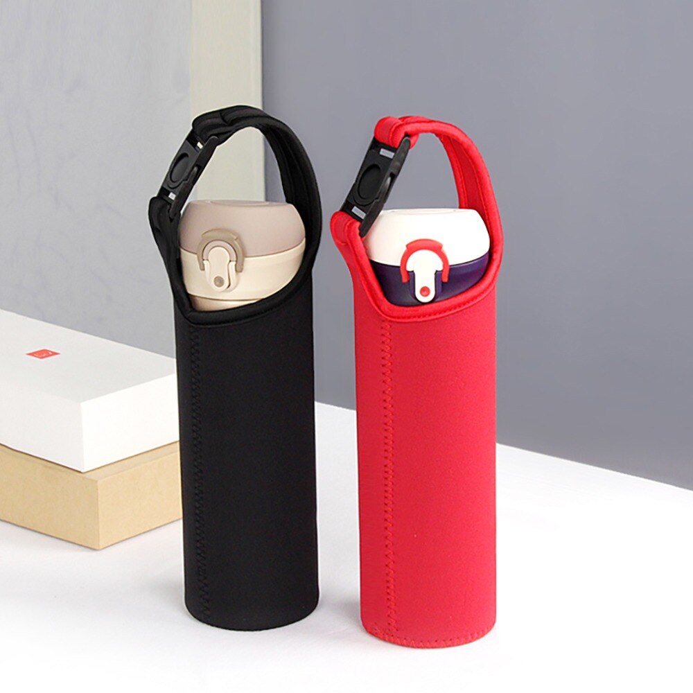 de bolsas térmicas de tela de 5 colores, funda para botellas de agua, portador de manga, bolsas de botellas de agua con aislamiento térmico, Flessenzakken