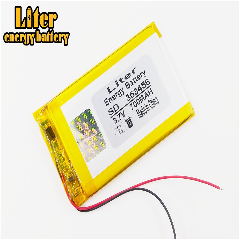 353456 3.7V 700mah batterie au Lithium polymère avec panneau de Protection pour produits numériques Bluetooth GSP