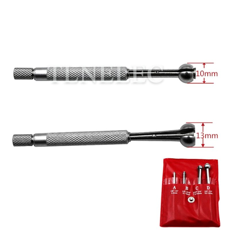 3-13mm Adjustable Inner Diameter Gauge Telescopic Small Hole Measuring Gauge Inner Bore Gauge Manual Measuring Tool