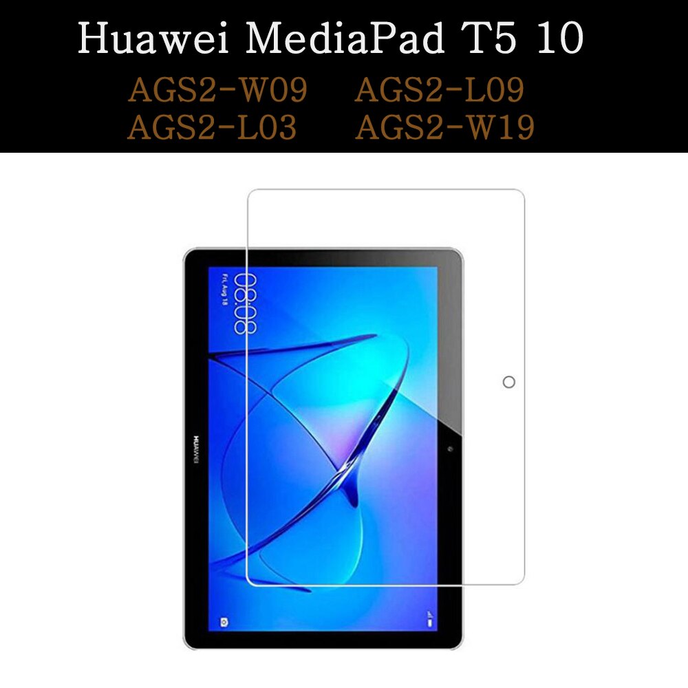 Szkło hartowane dla Huawei MediaPad MatePad Pro M3 M5 M6 T3 T5 T8 8.0 8.4 10.1 10.4 10.8 Honor V6 Full Cover Screen Protector: MediaPad T5 10