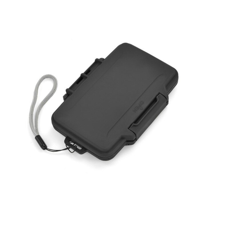 Memory Card Case Box Opslag Houder 8 SD 8TF Micro Sd-kaart 16 Kaarten Harde Tas Waterdichte plastic vormige 8TF + 8SD Zwart