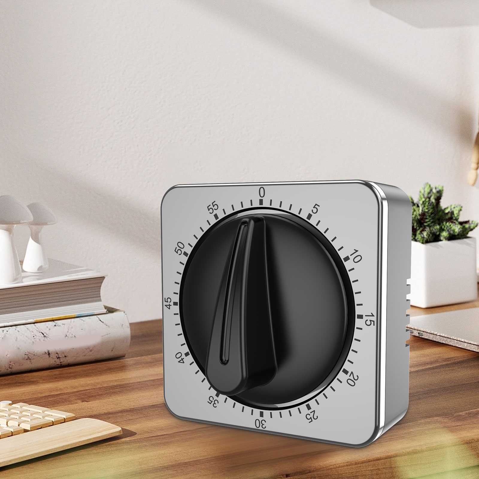 60Mins Magnetic Timer Manual Countdown Kitchen Timer for Baking Cooking Kid Study Fitness Yoga Training Timer Sleep Alarm Clock