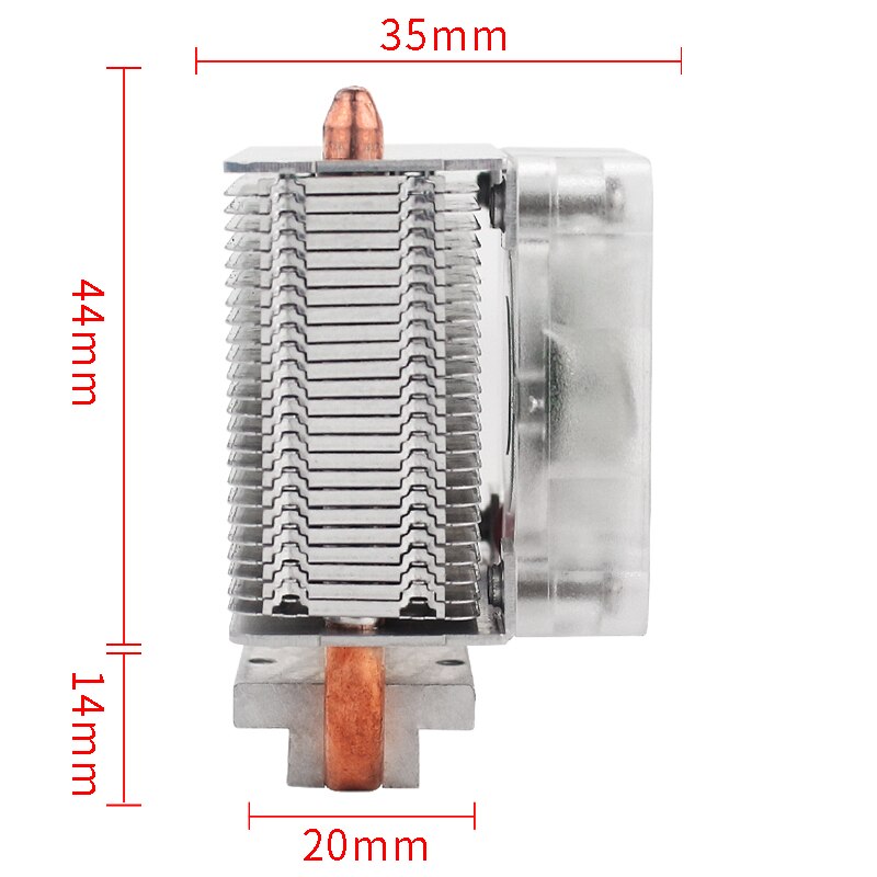 Para Raspberry Pi Shell 4 B / 3B / 3B torre de hielo ventilador de refrigeración V2.0 Super disipación de calor 7 colores Vertical