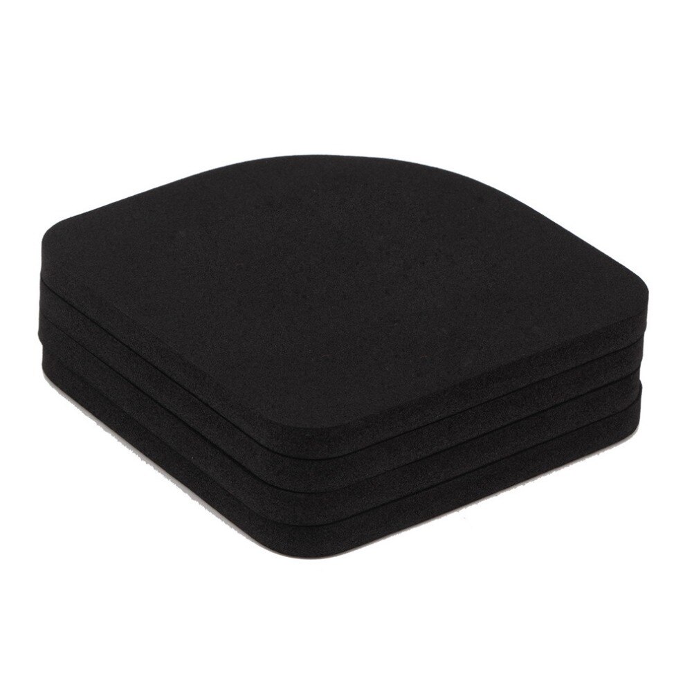 4Pcs Black EVA Washing Machine Shock Mat Pads Refrigerator Shock Mute Pad Refrigerator Anti-vibration Noise Pad Non-slip Mats