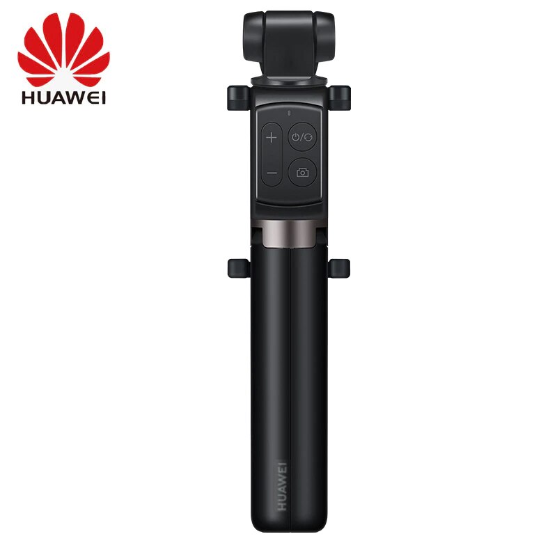Huawei  af15/cf15 pro bluetooth selfie stick stativ bærbar trådløs fjernbetjening zoomkontrol håndholdt monopod til ios android telefon: Huawei  cf15 pro sort