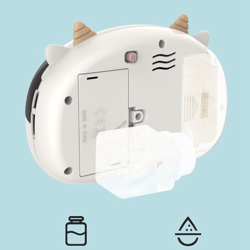 Cartoon Dier Automatische Bubble Machine Voor Lente Uitje Bubble Blazen Camera Muziek Speelgoed Kinderen Buiten Spel
