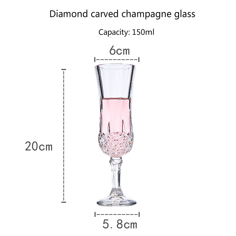 150-250ml Diamant Gravur Becher Wein Glas Tasse Kristall Glas Kunst Multi Zweck Whiskey Brandy Familie Elegante verkostung Tasse