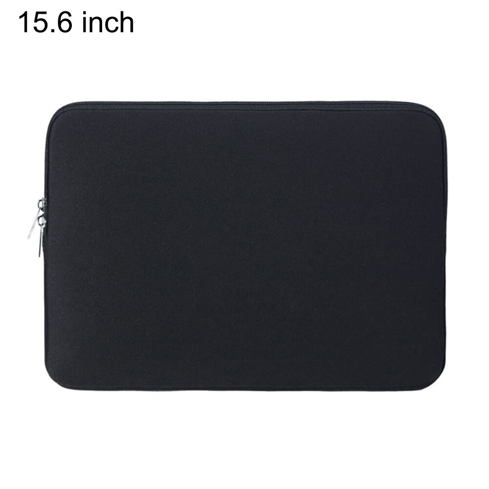 Laptop Beschermhoes Case Rits Nylon Computer Tassen Nylon Draagbare Tas Voor 15.6 Inches Slijtvaste Laptop Tas: Black
