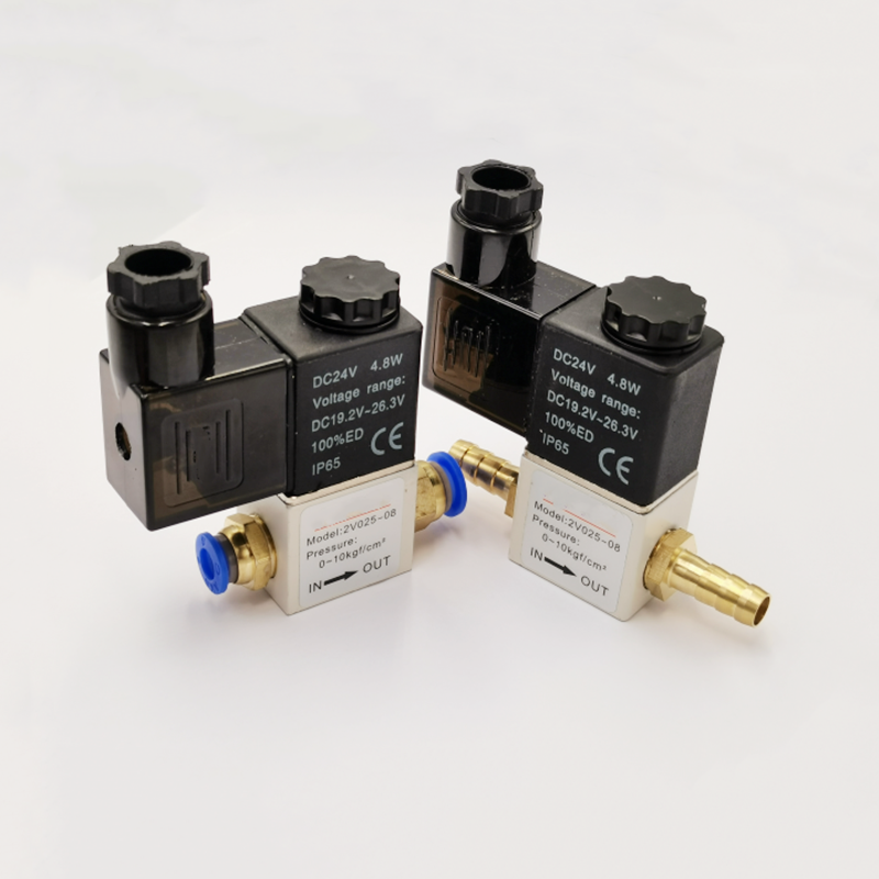 12v 24v 220v pneumatisches elektrisches magnetventil, 2 positionen , 2 anschlüsse, normalerweise geschlossen, luftmagnetventil , 6mm 8mm schlauchanschluss