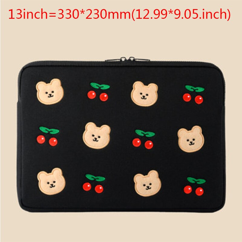 Cotton Bear torby do przechowywania laptopa na rękaw 11/13 cala dla Macbook Air Pro 13 15 torebka na komputer teczka torba na notebooka: C 13inch